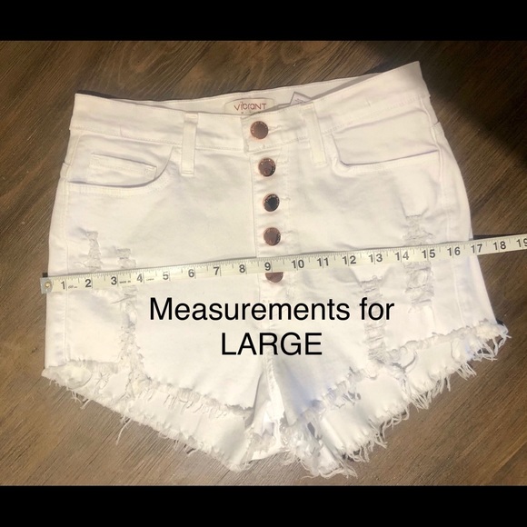 white high waisted shorts - Picture 8 of 11